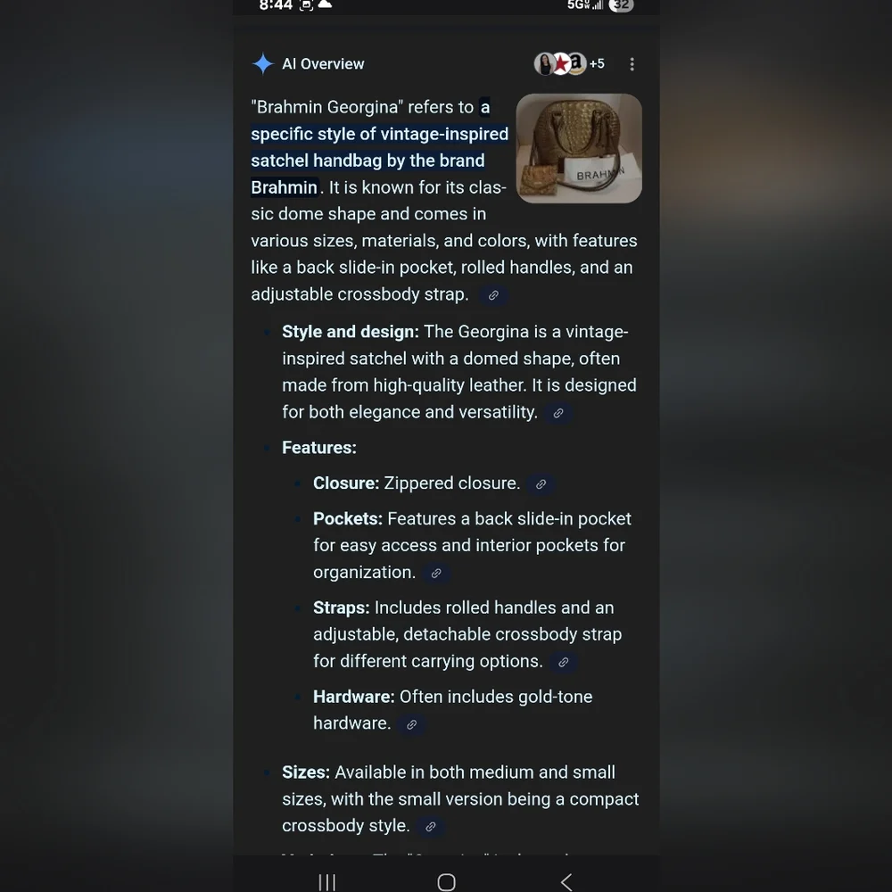 Brahmin Illuminate Georgiana MediumHandbag - Picture 3 of 3